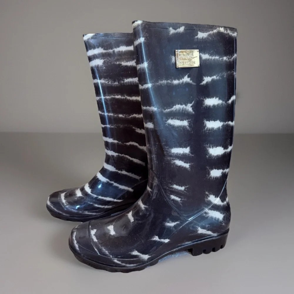 Nicole Miller New York Rain Boots sz 8